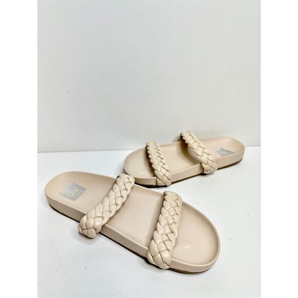 DV by Dolce Vita Shoes Womens Size 8.5 Pacific Braided Cream Slip On Slide Sanda - Picture 5 of 6